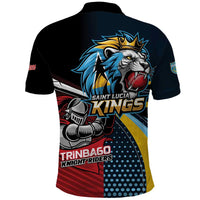 Knight Riders Trinbago Vs Kings St Lucia Cricket Polo Shirt - Wonder Print Shop