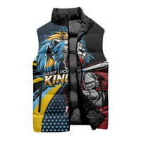 Knight Riders Trinbago Vs Kings St Lucia Cricket Sleeveless Puffer Jacket - Wonder Print Shop