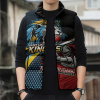 Knight Riders Trinbago Vs Kings St Lucia Cricket Sleeveless Puffer Jacket - Wonder Print Shop