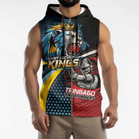 Knight Riders Trinbago Vs Kings St Lucia Cricket Sleeveless Zip Hoodie - Wonder Print Shop