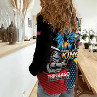 Knight Riders Trinbago Vs Kings St Lucia Cricket Women Casual Shirt - Wonder Print Shop