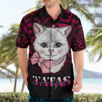 Personalised Love Your Tatas Hawaiian Shirt Cat Breast Cancer Awareness - Wonder Print Shop