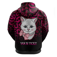Personalised Love Your Tatas Hoodie Cat Breast Cancer Awareness - Wonder Print Shop