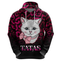 Personalised Love Your Tatas Hoodie Cat Breast Cancer Awareness - Wonder Print Shop