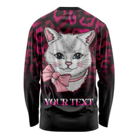Personalised Love Your Tatas Long Sleeve Shirt Cat Breast Cancer Awareness LT01