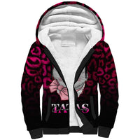 Personalised Love Your Tatas Sherpa Hoodie Cat Breast Cancer Awareness - Wonder Print Shop