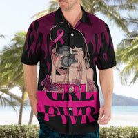 Personalised Girl Power Hawaiian Shirt Day Of The Girl Breast Cancer Awareness - Wonder Print Shop