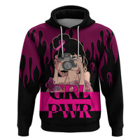 Personalised Girl Power Hoodie Day Of The Girl Breast Cancer Awareness - Wonder Print Shop