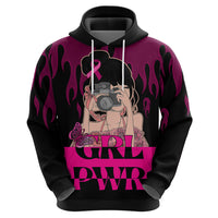 Personalised Girl Power Hoodie Day Of The Girl Breast Cancer Awareness - Wonder Print Shop