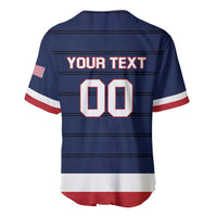 Custom USA Hockey Team Baseball Jersey Go Champions