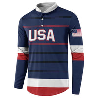 Custom USA Hockey Team Button Sweatshirt Go Champions