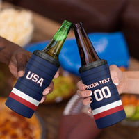 Custom USA Hockey Team 4 in 1 Can Cooler Tumbler Go Champions