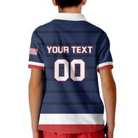 Custom USA Hockey Team Kid Polo Shirt Go Champions