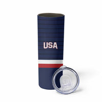 Custom USA Hockey Team Skinny Tumbler Go Champions