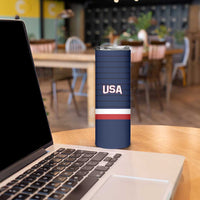 Custom USA Hockey Team Skinny Tumbler Go Champions