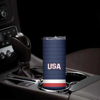 Custom USA Hockey Team Skinny Tumbler Go Champions
