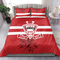 Canada Hockey Team Bedding Set Maple Leaf Red Version