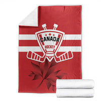 Canada Hockey Team Blanket Maple Leaf Red Version
