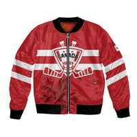 Custom Canada Hockey Team Bomber Jacket Maple Leaf Red Version