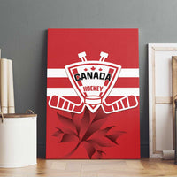 Canada Hockey Team Canvas Wall Art Maple Leaf Red Version