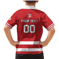 Custom Canada Hockey Team Family Matching Mermaid Dress and Hawaiian Shirt Maple Leaf Red Version