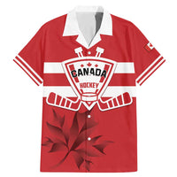 Custom Canada Hockey Team Family Matching Mermaid Dress and Hawaiian Shirt Maple Leaf Red Version