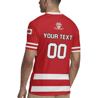 Custom Canada Hockey Team Rugby Jersey Maple Leaf Red Version