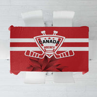 Canada Hockey Team Tablecloth Maple Leaf Red Version
