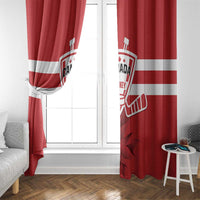 Canada Hockey Team Window Curtain Maple Leaf Red Version