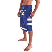 Custom Canada Hockey Team Lavalava Maple Leaf Blue Version