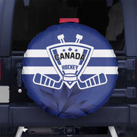 Canada Hockey Team Spare Tire Cover Maple Leaf Blue Version