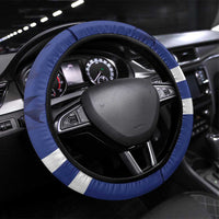 Canada Hockey Team Steering Wheel Cover Maple Leaf Blue Version