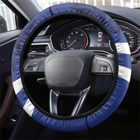 Canada Hockey Team Steering Wheel Cover Maple Leaf Blue Version
