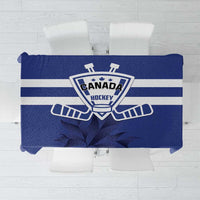 Canada Hockey Team Tablecloth Maple Leaf Blue Version