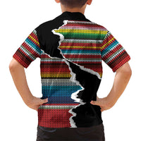 Mexico Aztec Circle Kid Hawaiian Shirt Poncho Pattern