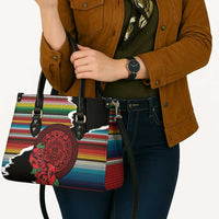 Mexico Aztec Circle Leather Bag Poncho Pattern