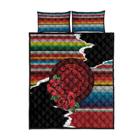 Mexico Aztec Circle Quilt Bed Set Poncho Pattern