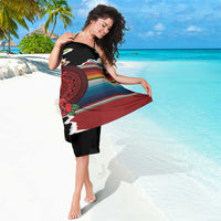 Mexico Aztec Circle Sarong Poncho Pattern