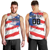Custom Football 2026 Puerto Rico Men Tank Top Come On El Huracan Azul