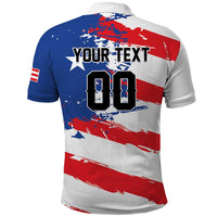 Custom Football 2026 Puerto Rico Polo Shirt Come On El Huracan Azul