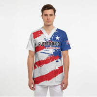 Custom Football 2026 Puerto Rico Scrub Top Come On El Huracan Azul