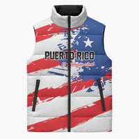 Custom Football 2026 Puerto Rico Sleeveless Puffer Jacket Come On El Huracan Azul