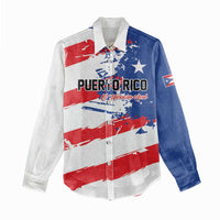 Custom Football 2026 Puerto Rico Women Casual Shirt Come On El Huracan Azul