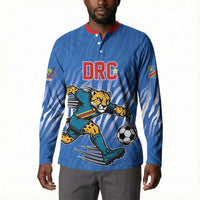 Custom Football 2026 DR Congo Leopards Button Sweatshirt Warriors of the Equator