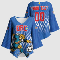 Custom Football 2026 DR Congo Leopards Kimono Sleeve Blouse Warriors of the Equator