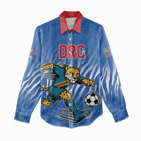 Custom Football 2026 DR Congo Leopards Women Casual Shirt Warriors of the Equator