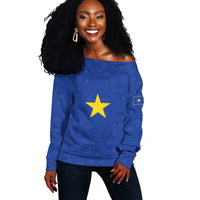 Congo Free State 1885-1908 Off Shoulder Sweater Werk en voortgang