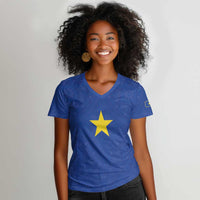 Congo Free State 1885-1908 Women V-Neck T-Shirt Werk en voortgang
