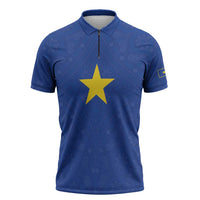 Congo Free State 1885-1908 Zipper Polo Shirt Werk en voortgang