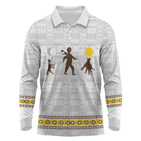 Personalized Kingdom of Kakongo Long Sleeve Polo Shirt Royal Stylized